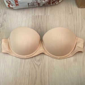 Victoria Secret nude strapless bra